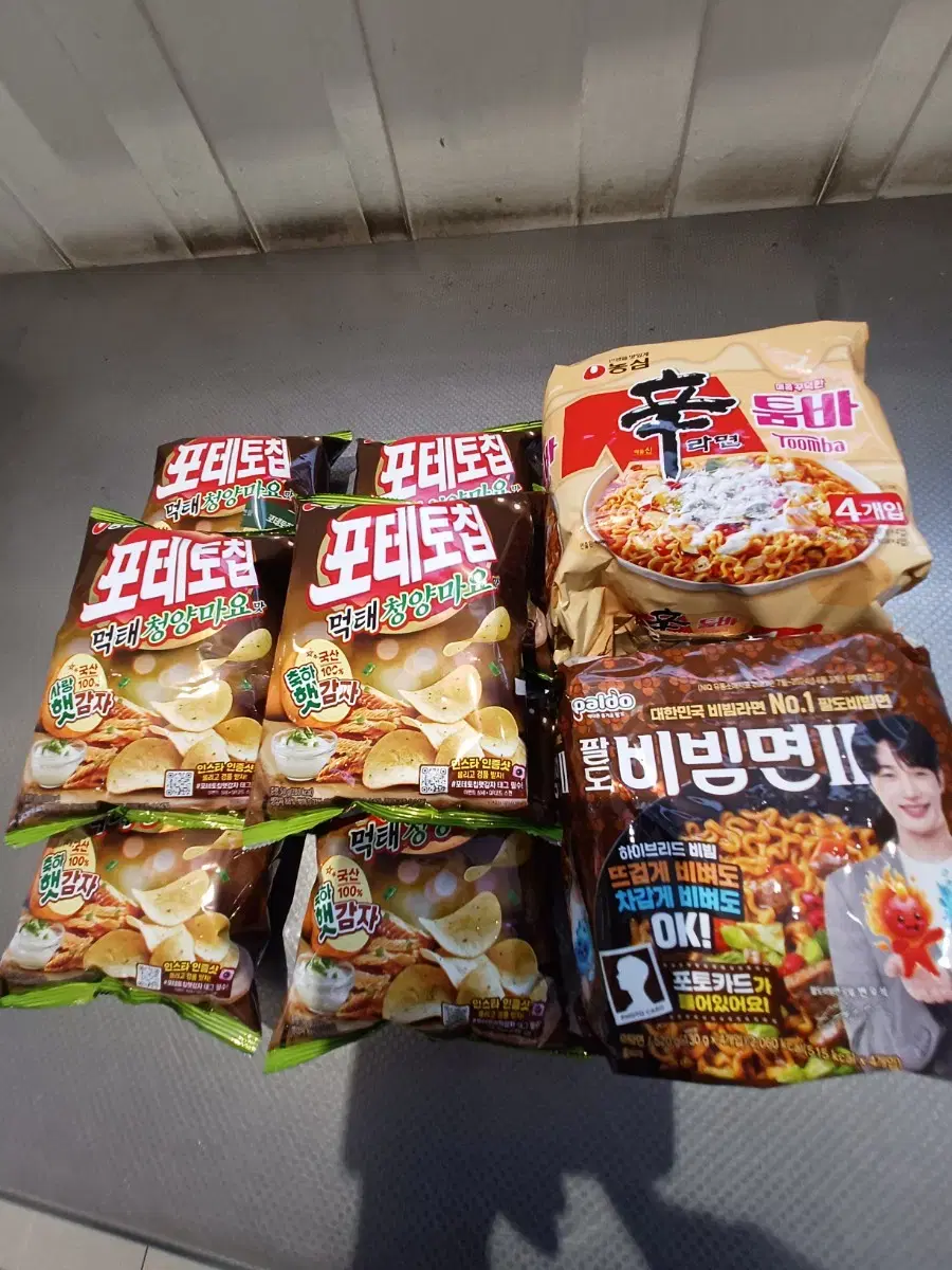 먹태 포테토칩//비빕면 (아래내용참조하세요)